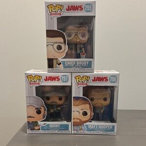 Funko Jaws Pop Figures Set - Blue and Brown